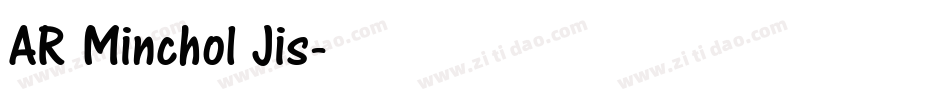 AR Minchol Jis字体转换